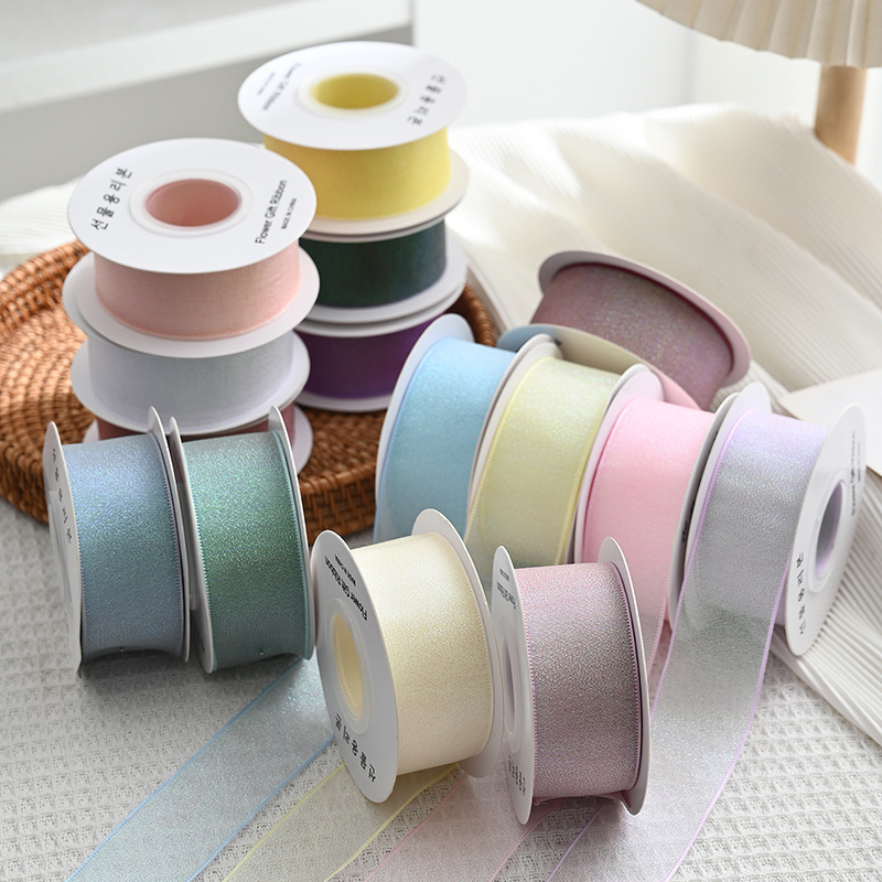 Ribbon Organza Roll - شريط أورجانزا ملون ، صندوق هدايا