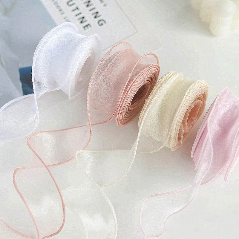 10 ياردة 40 مللي متر لفة شريط  - مراجعة Ribbon Organza Roll وسعره