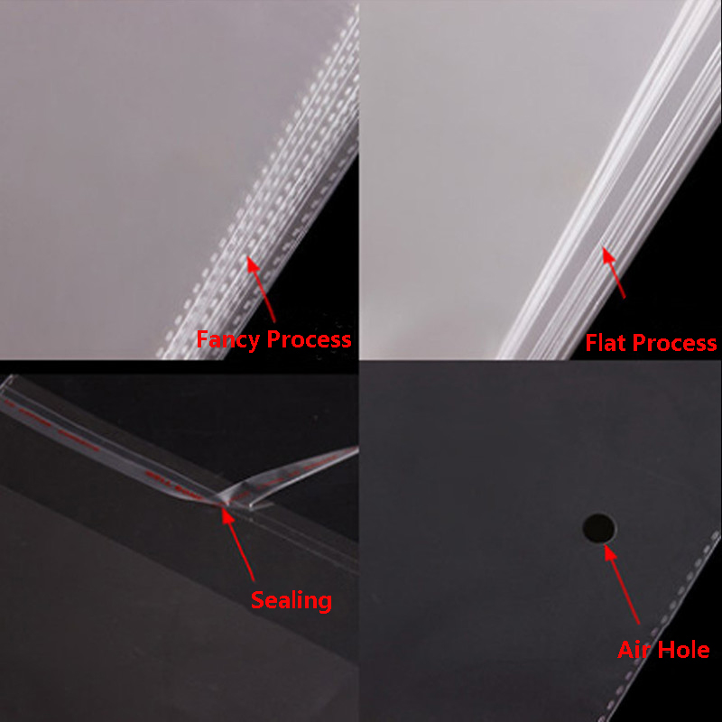 100 قطعة كيس طعام بلاستيك واضح - مراجعة Cellophane Wrap Clear وسعره
