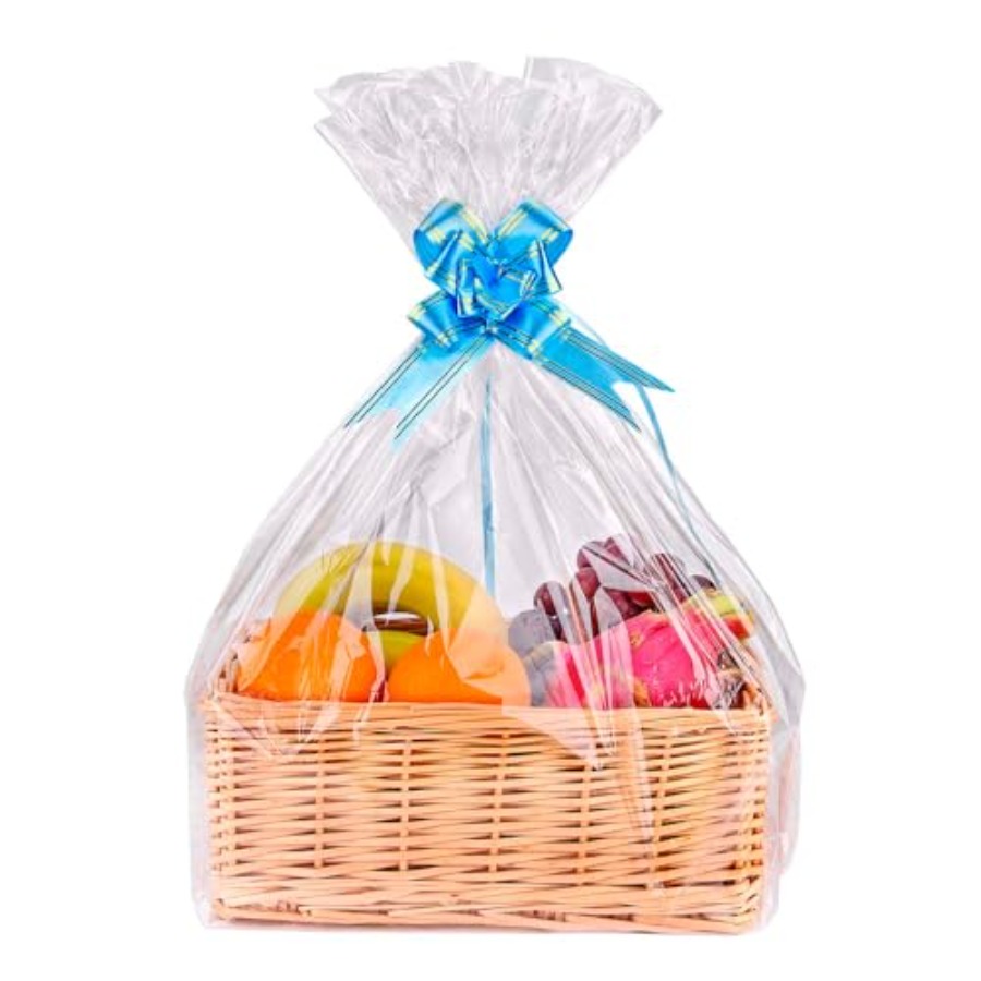 15 حقيبة هدايا كبيرة شفافة من  - مراجعة Cellophane Wrap Clear وسعره