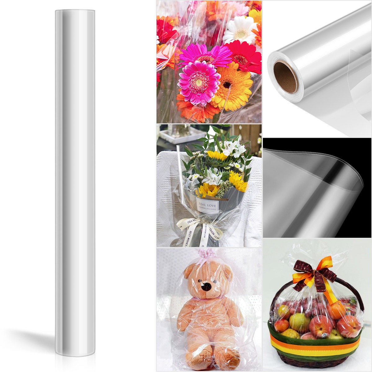 لفافة سيلوفان شفافة فاخرة بسمك - مراجعة Cellophane Wrap Clear وسعره