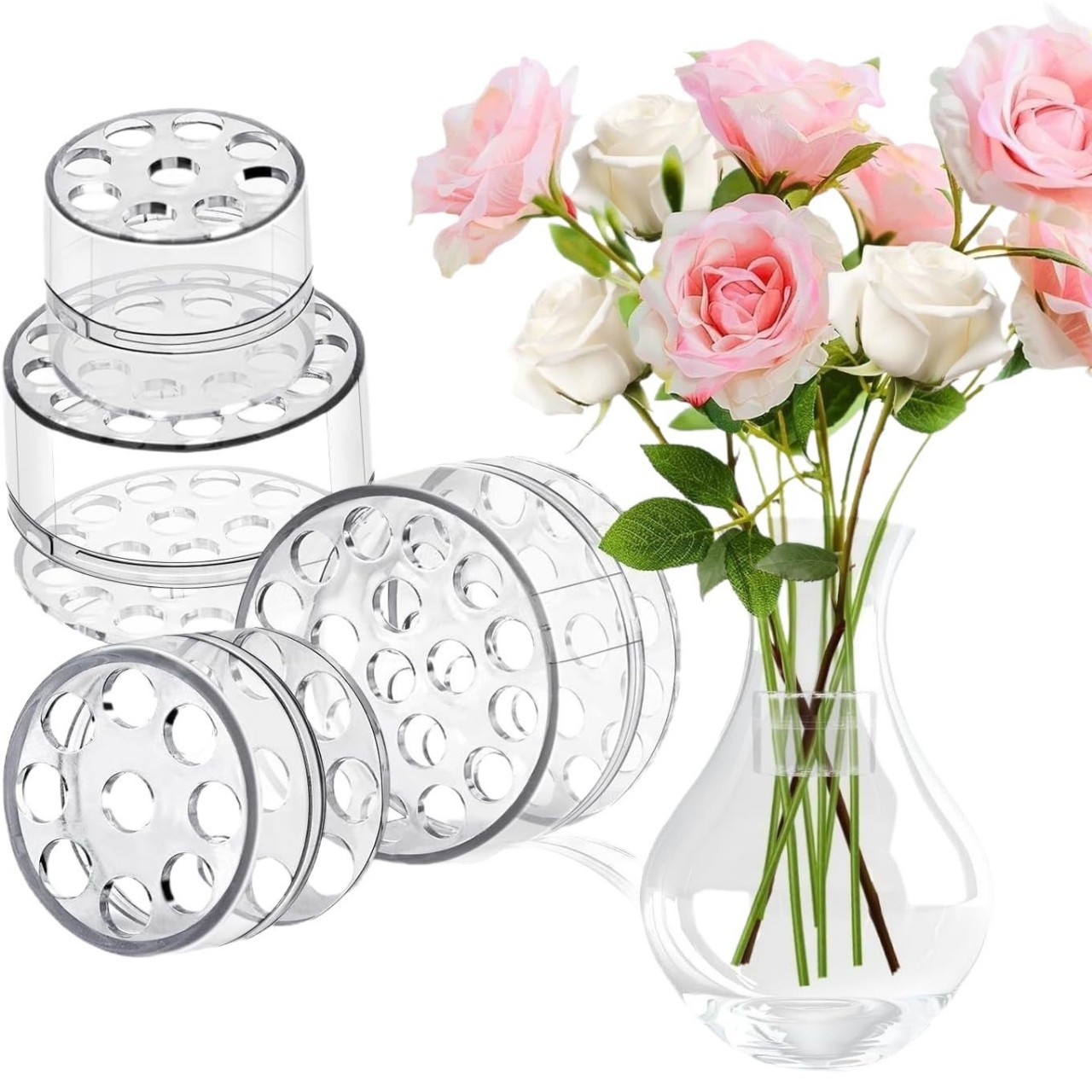 حامل سيقان زهور حلزوني للإيكيب - مراجعة Florist Supply Vases وسعره