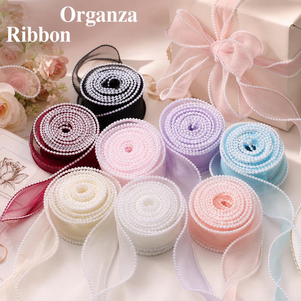5 ياردات/لفة شريط أورجانزا بذي - مراجعة Ribbon Organza Roll وسعره