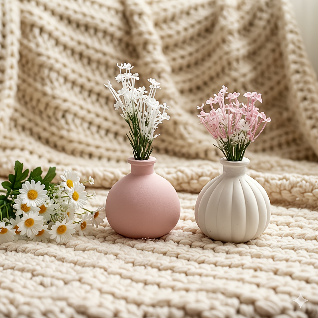قالب سيليكون للراتنج، قطعتين،  - مراجعة Florist Supply Vases وسعره